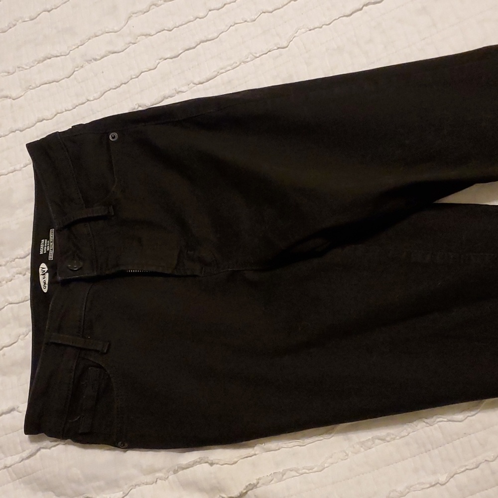 Black old navy rockstar super skinny high rise jeans with secret slim pockets